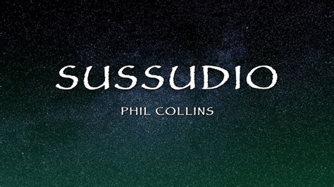 sussudio lyrics.